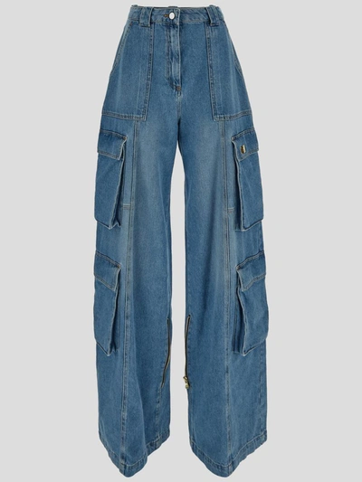Shop Elisabetta Franchi Jeans In Clear Blue