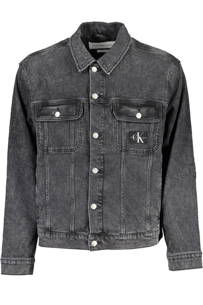 Shop Calvin Klein Black Cotton Jacket