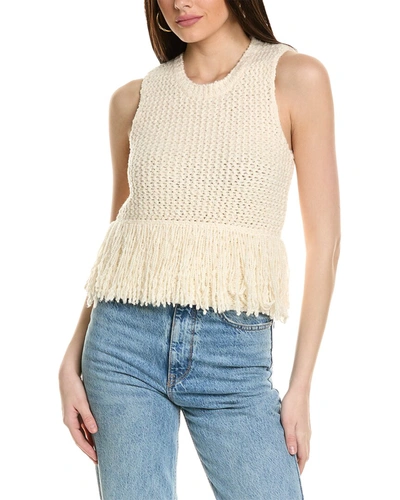 Shop Tanya Taylor Amance Knit Top In White