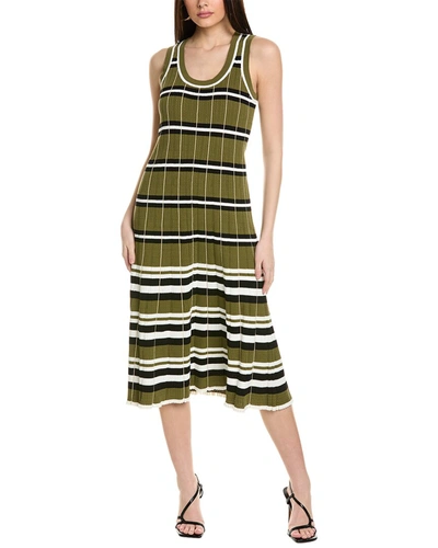 Shop Tanya Taylor Heidi Knit Dress In Green
