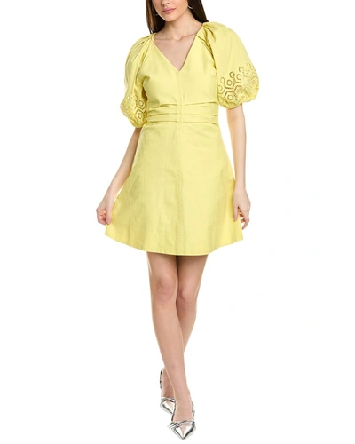 Shop Tanya Taylor Lacey Dress In Yellow