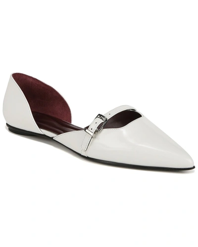 Shop Franco Sarto Holly Leather Skimmer In White