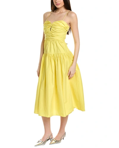 Shop Tanya Taylor Jenna Dress In Yellow