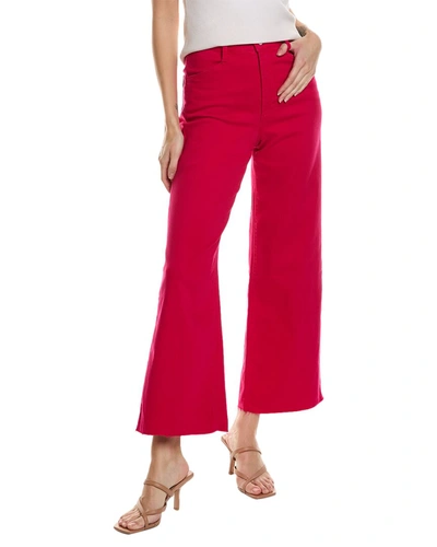 Shop Favorite Daughter The Mischa Pink Peacock Super High-rise Wide Leg Ankle Jean
