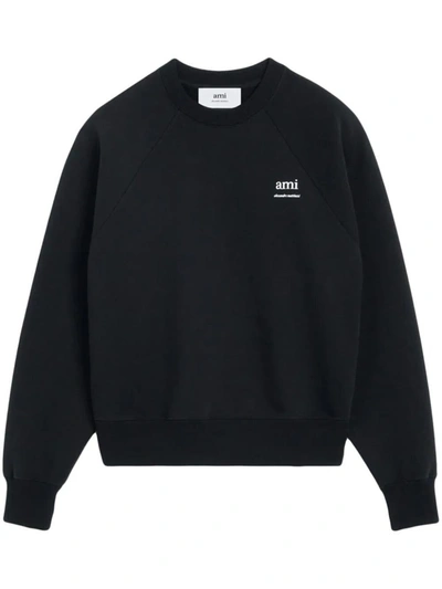 Shop Ami Alexandre Mattiussi Ami Paris Sweatshirt Ami Am Clothing In Black