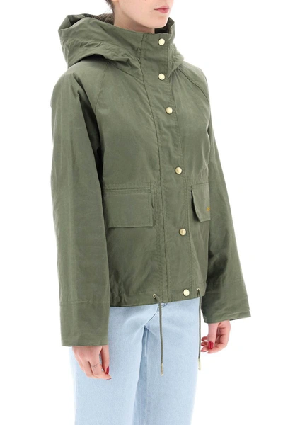 Shop Barbour Nith Hooded Jacket With In Green