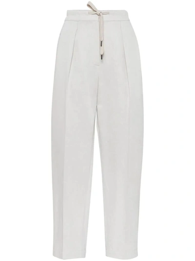 Shop Brunello Cucinelli Trouser Clothing In White