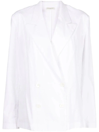 Dries Van Noten Women's Cotton Poplin Shirt In White