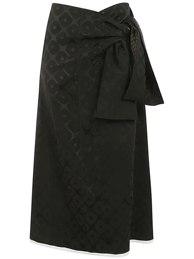 Shop Ibrigu Haori Jacquard Skirt Clothing In Black