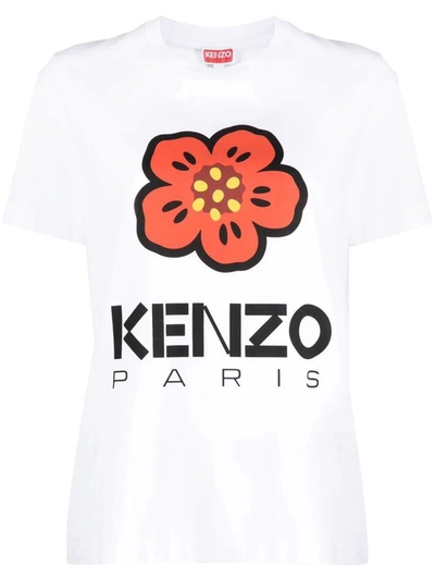 Shop Kenzo Boke Flower Loose T-shirt Clothing In White