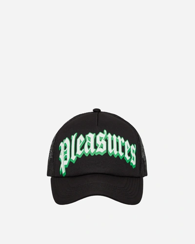 Shop Pleasures Twitch Trucker Cap In Black