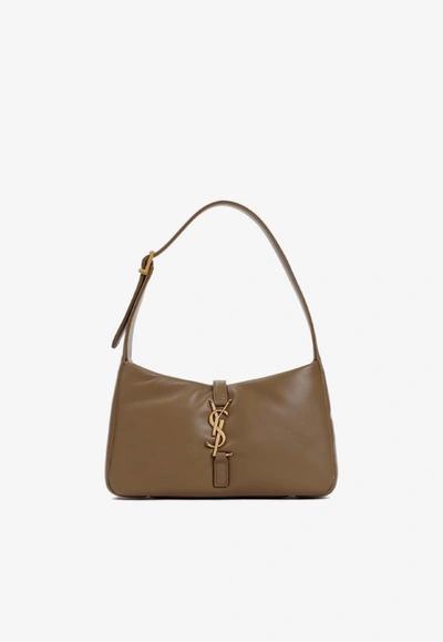 Shop Saint Laurent 5 À 7 Shoulder Bag In Padded Leather In Brown