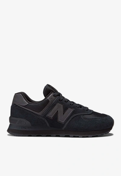 Shop New Balance 574 Low-top Sneakers In Black