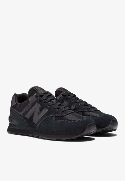 Shop New Balance 574 Low-top Sneakers In Black