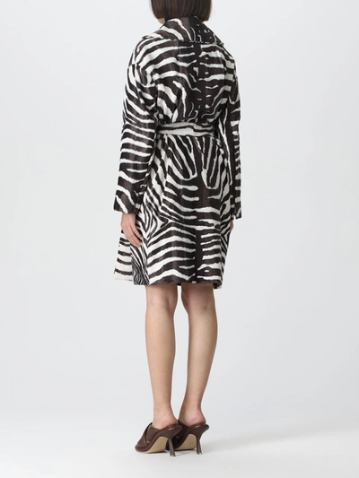 's Max Mara S Max Mara Womens Ecru Ricordo Tiger-print Cotton-blend Coat In Cream