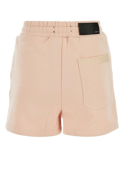 Shop Amiri Woman Pastel Pink Cotton Shorts
