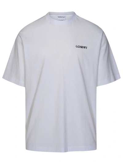 Shop Marcelo Burlon County Of Milan 'county' White Cotton T-shirt