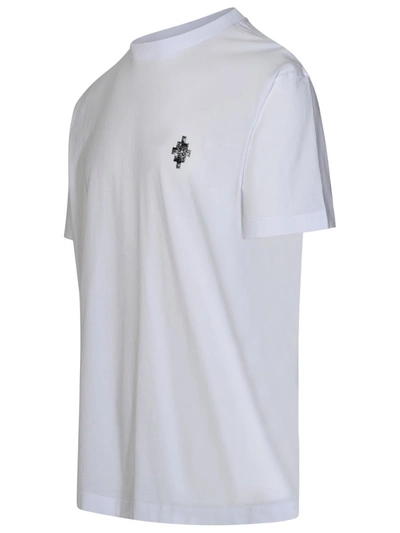 Shop Marcelo Burlon County Of Milan 'vertigo Snake' White Cotton T-shirt