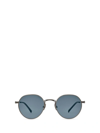 Shop Mr Leight Mr. Leight Sunglasses In Pewter-matte Coldwater/semi-flat Presidential Blue