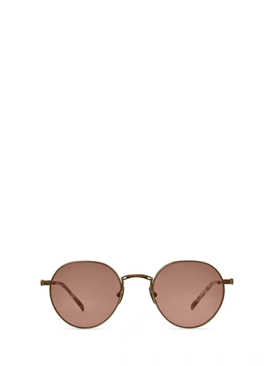 Shop Mr Leight Mr. Leight Sunglasses In Antique Gold-blonde Shell/semi-flat Tahitian Rose