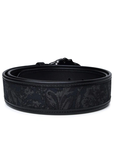 Shop Versace Black Fabric Blend Belt
