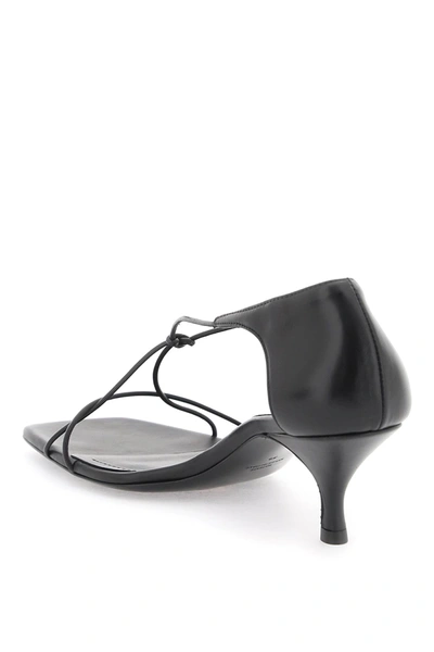Shop Totême Toteme Knot Sandals Women In Black