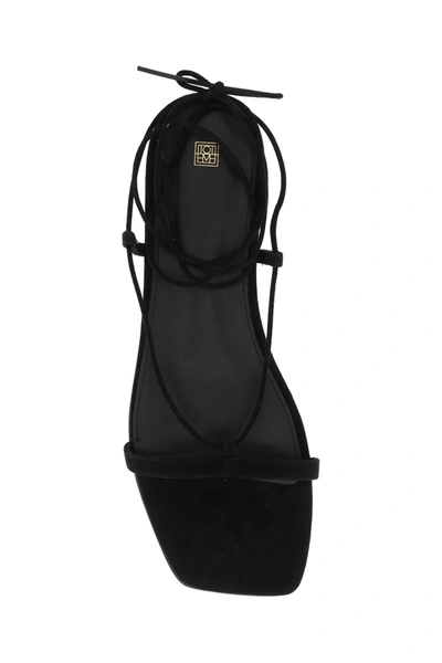 Shop Totême Toteme Suede Sandals For Women Women In Black