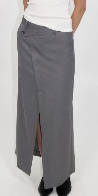 Shop St Agni Deconstructed Waist Maxi Skirt