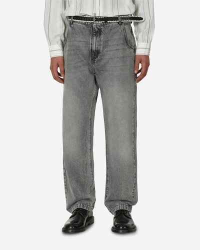 Shop Mfpen Regular Jeans Washed In Grey