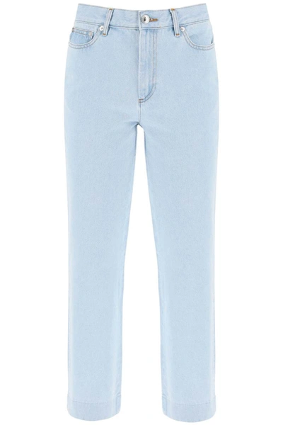 Shop Apc A.p.c. New Sailor Straight Cut Cropped Jeans In Blue
