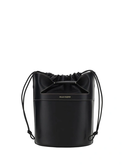 Shop Alexander Mcqueen Bucket Bag In Black