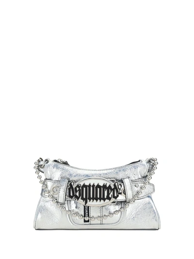 Shop Dsquared2 'gothic ' Clutch In Argento