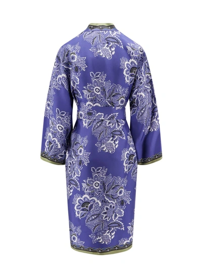 Shop Etro Kimono In Blue