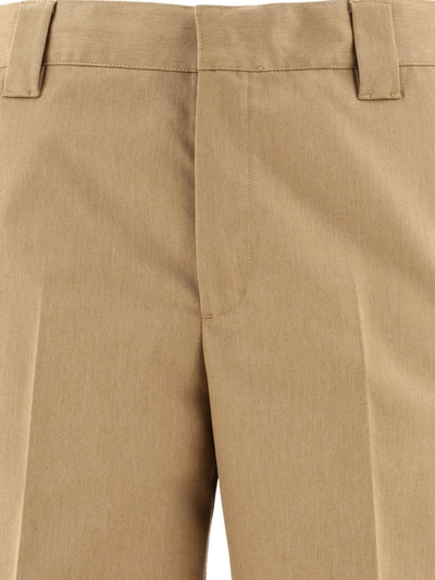 Shop Golden Goose "chino Skate" Trousers In Beige