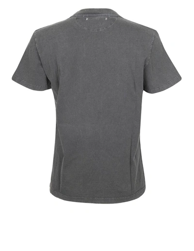 Shop Golden Goose Cotton T-shirt In Anthracite