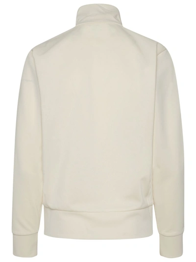 Shop Golden Goose White Polyester Denise Sweatshirt In Avorio