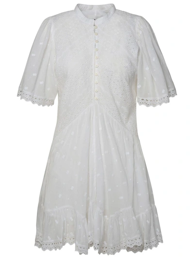 Shop Isabel Marant Étoile 'slayae' White Cotton Dress