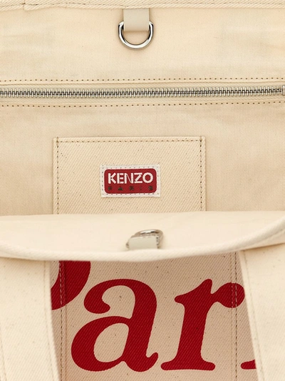 Shop Kenzo ' Utility' Large Shopping Bag In Beige