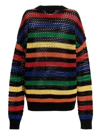 Shop Msgm Sweaters In Black/green
