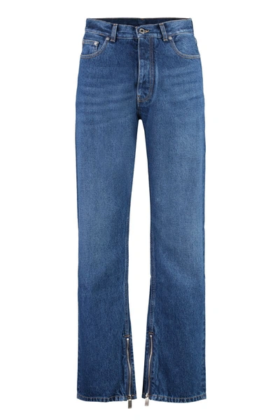 Shop Off-white Off White Jeans In Medium Blue