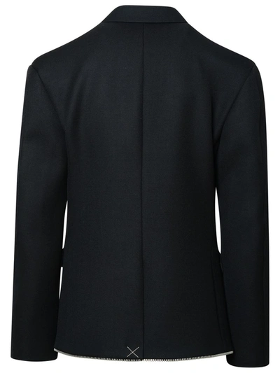 Shop Off-white Black Virgin Wool Jacket
