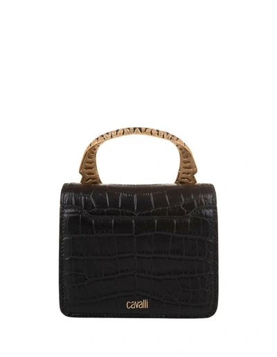 Shop Roberto Cavalli Bags In Black/gold