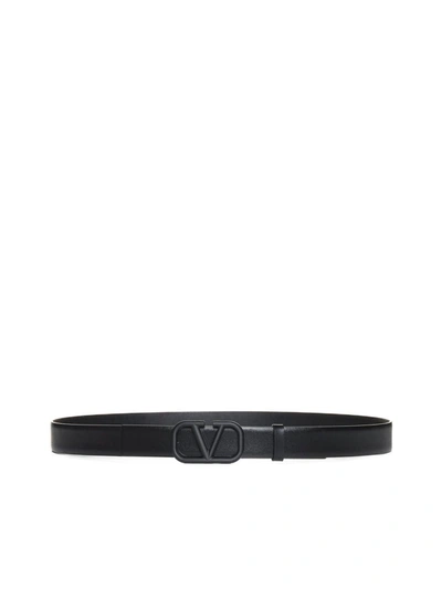 Shop Valentino Garavani Belts In Black