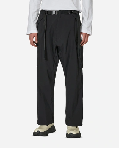 Shop Acronym Nylon Stretch Cargo Trousers In Black
