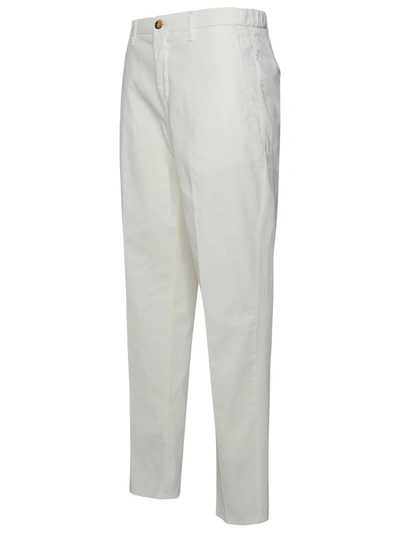 Shop Altea White Cotton Blend Pants