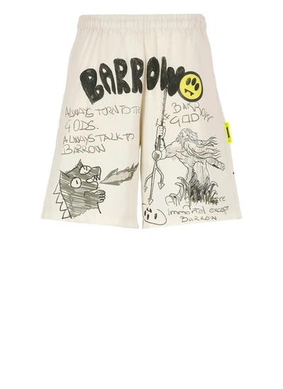 Shop Barrow Shorts Ivory In Natural