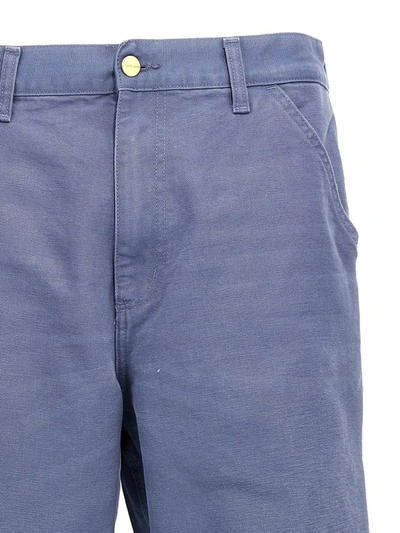 Shop Carhartt Wip 'single Knee' Trousers In Blue