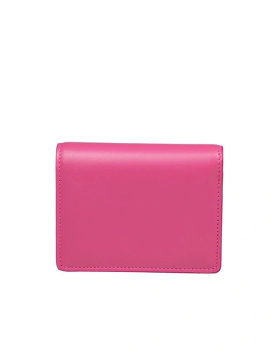 Shop Dolce & Gabbana Calfskin Wallet In Lilac