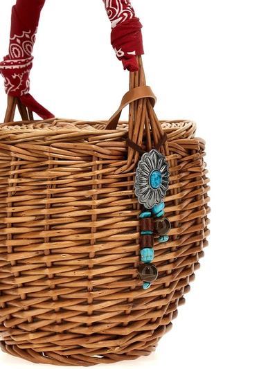 Shop Fortela 'wicker' Basket In Multicolor