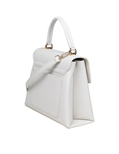 Shop Furla Leather Handbag In Marshmallow